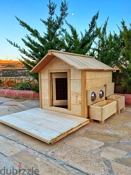 2 in 1  Double House  for 2 Big Dogs 12