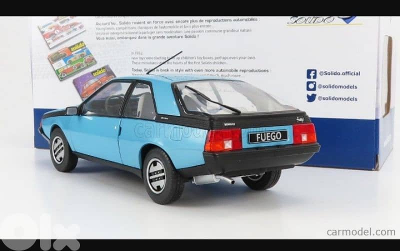 Renault Fuego GTS (1980) diecast car model 1;18. 2