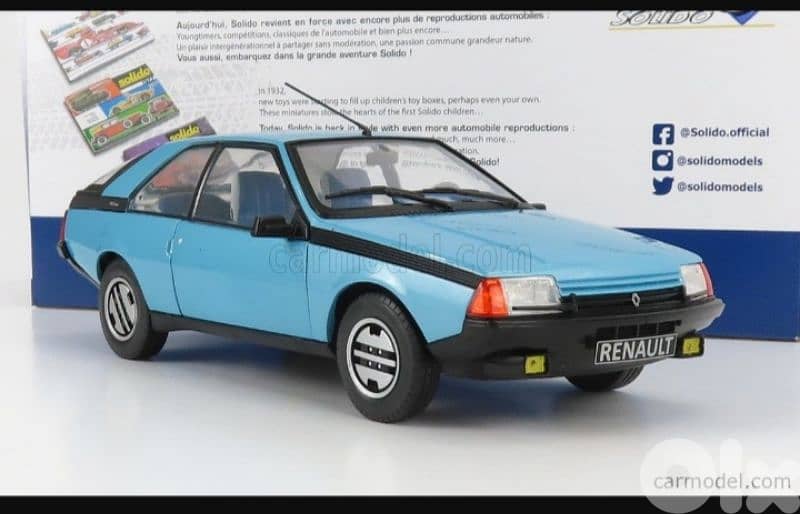 Renault Fuego GTS (1980) diecast car model 1;18. 3