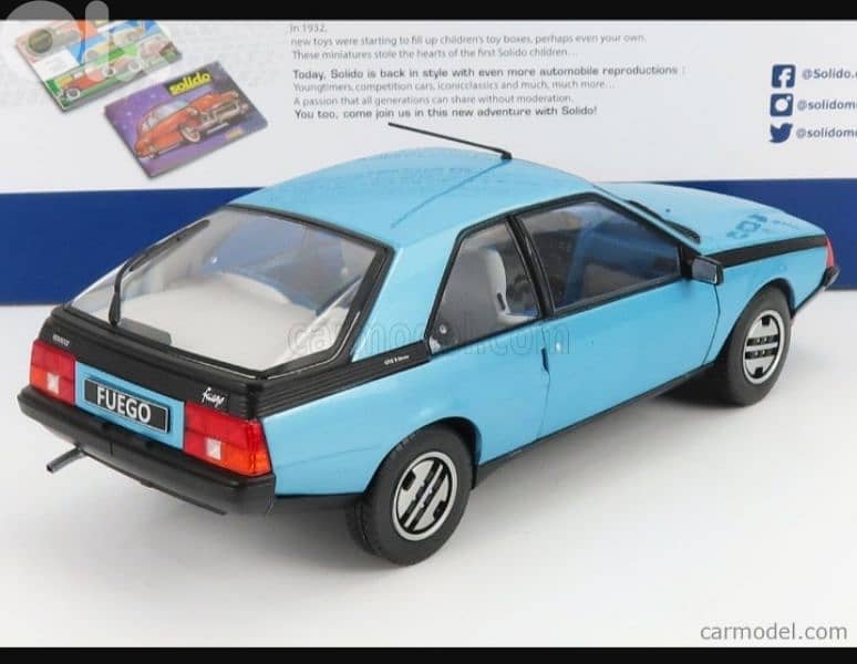 Renault Fuego GTS (1980) diecast car model 1;18. 4