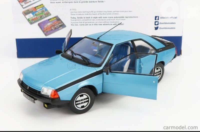 Renault Fuego GTS (1980) diecast car model 1;18. 5