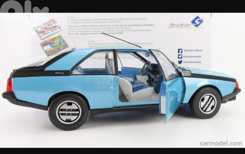 Renault Fuego GTS (1980) diecast car model 1;18. 6