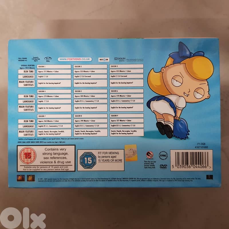 Family Guy - Complete Seasons 1-9 plus bonus DVD Box Set 2