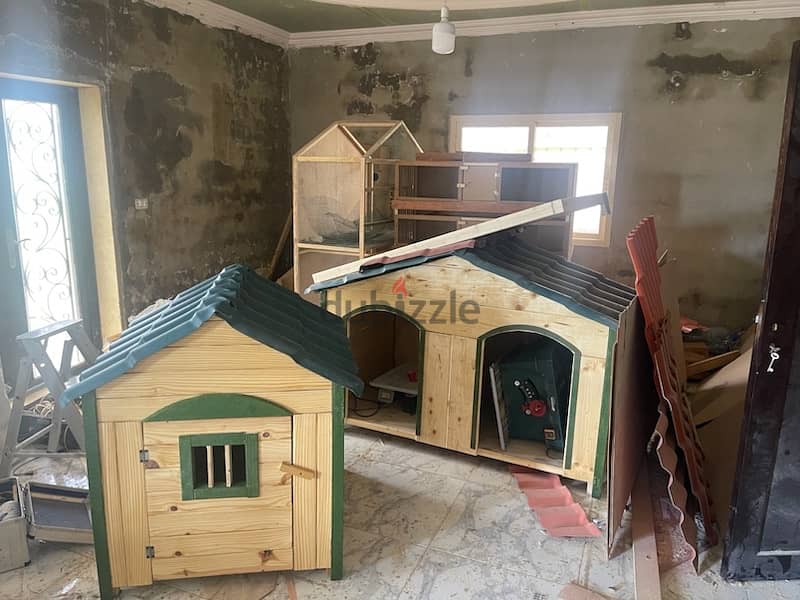 Wooden Dog Houses بيوت كلاب 5