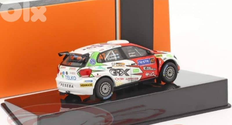Polo GTI R5 (Rally Finland) diecast car model 1;43. 4