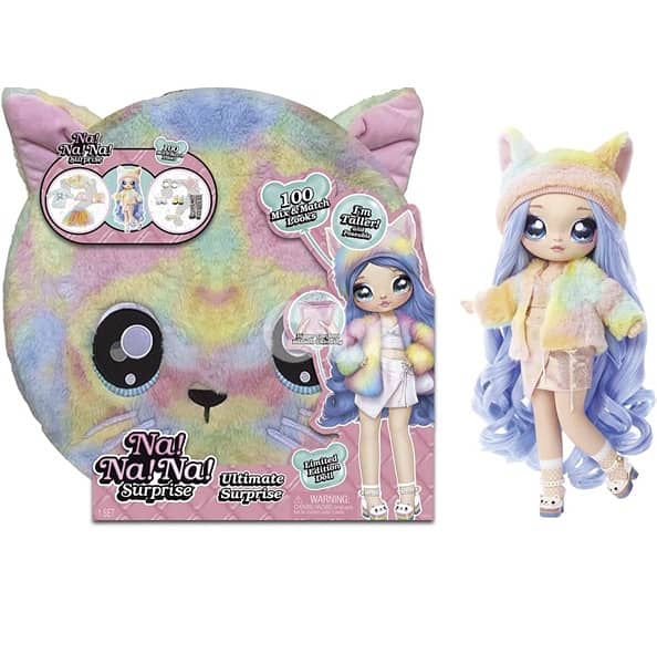 Na Na Na Surprise Ultimate Surprise Rainbow Kitty with New Taller 0