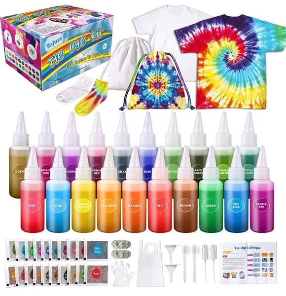 Tie Dye Kit for Kids Adults - Arts and Crafts Toy for Girls 0