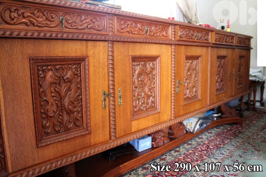 Vintage Luxury Dining Room - Oak Solid Wood – Hand Made @ 5000$ 6
