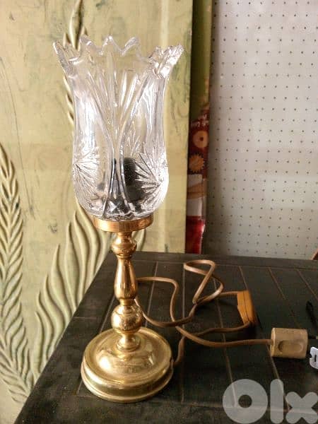 لمبدير نحاس قزاز كريستال 0