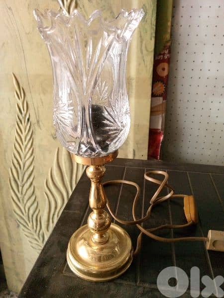 لمبدير نحاس قزاز كريستال 1