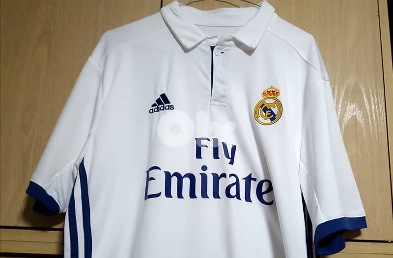real madrid 17/18  home adidas jersey 5