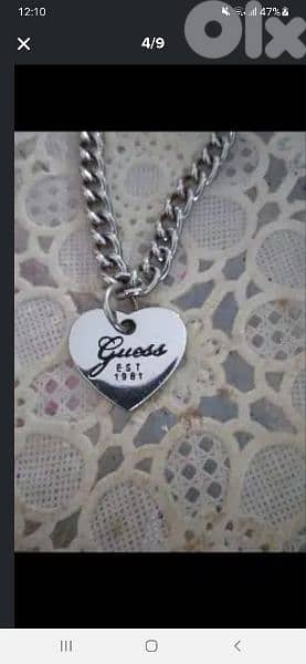 necklace guess original stainless steel  1=7$ or 3=15$ 3