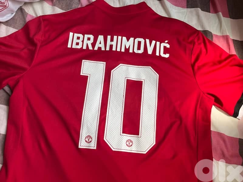 ibrahimovic 2018 season  manchester united home adidas kit 0