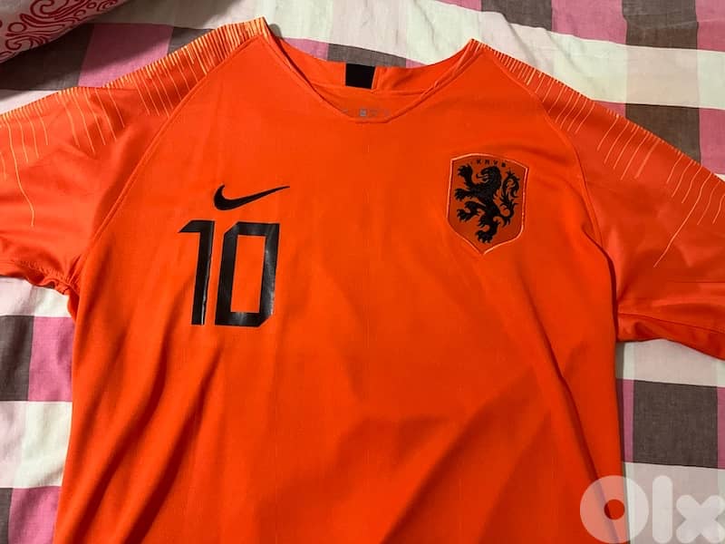 Netherlands world cup Memphis depay 10 nike Home kit 2018 1