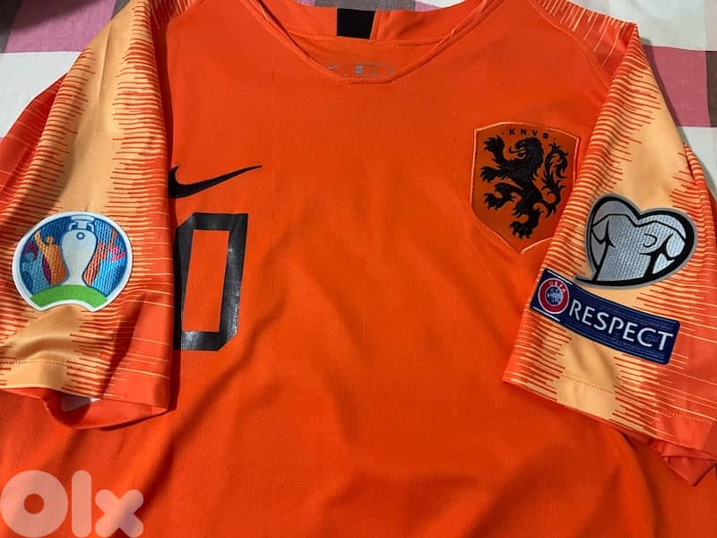 Netherlands world cup Memphis depay 10 nike Home kit 2018 4