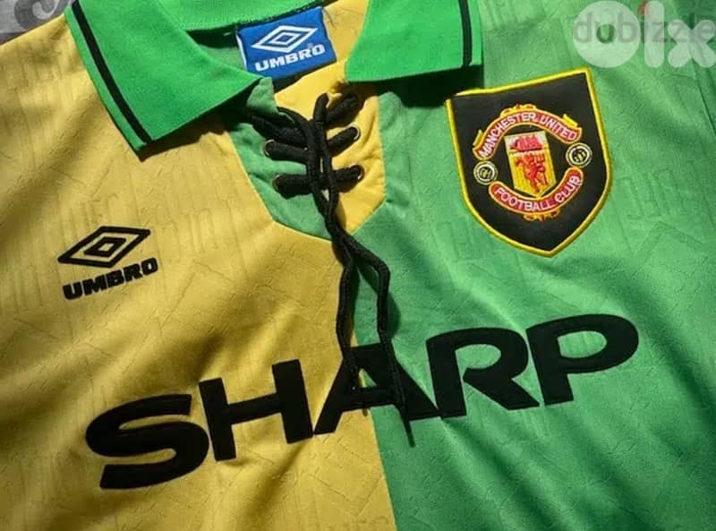 cantona 7 manchester united 1994 rare shirt umbro 0