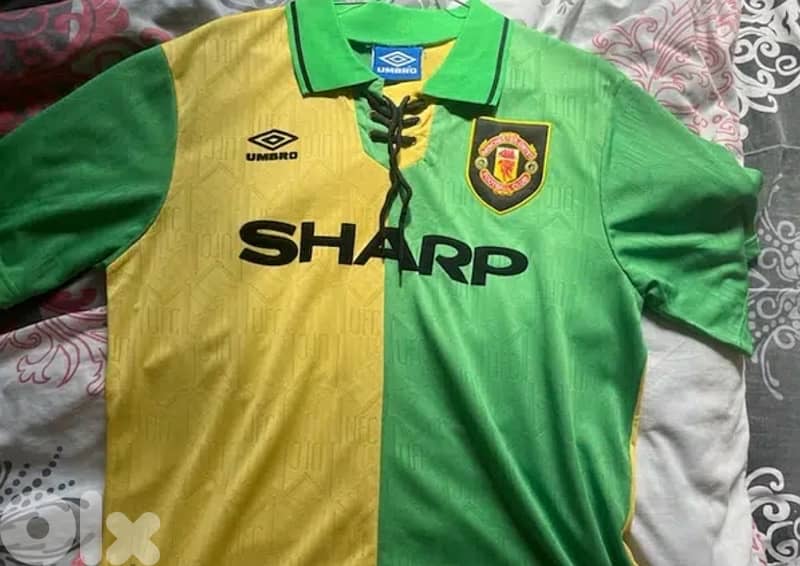 cantona 7 manchester united 1994 rare shirt umbro 2
