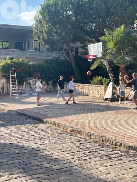 Deluxe Basketball hoop with manivel 0