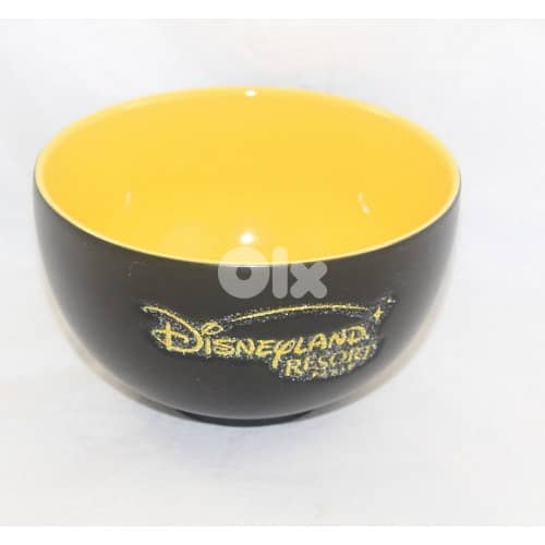 Disneyland Paris Mickey Mouse Black Yellow mug plus bol 4