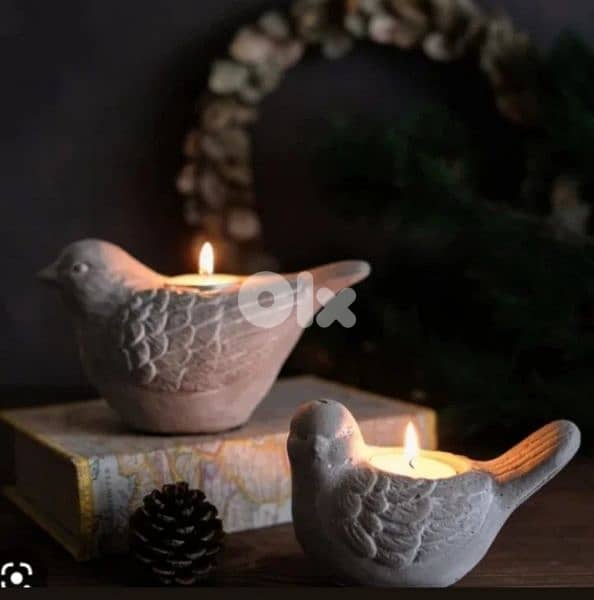 Gorgeous candles bird stand for decoration 1