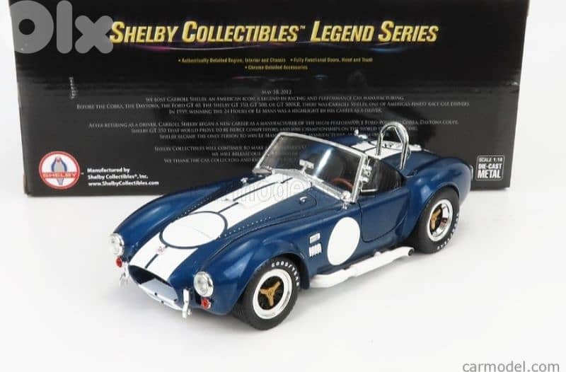 Shelby Cobra 427 diecast car model 1;18. 0