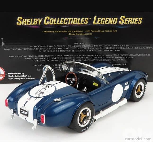 Shelby Cobra 427 diecast car model 1;18. 4