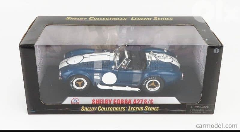 Shelby Cobra 427 diecast car model 1;18. 8