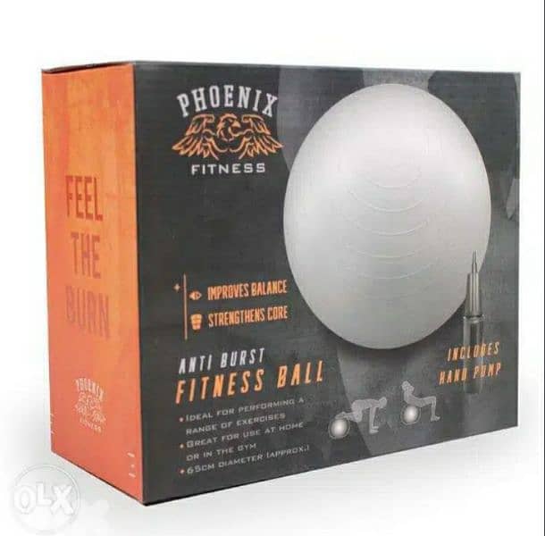Anti-Burst Fitness Ball with Pump/ 4$ delivery 0