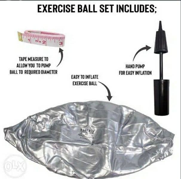 Anti-Burst Fitness Ball with Pump/ 4$ delivery 3