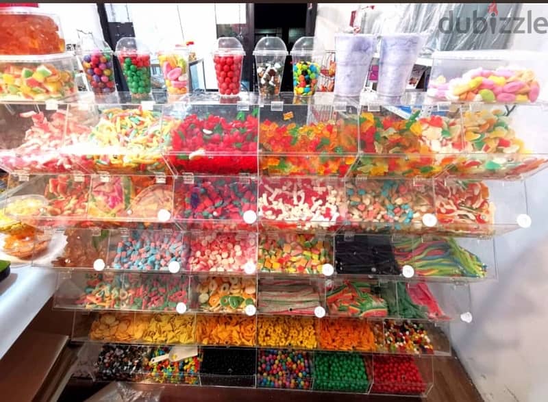 صندوق علبة بن بزورات بهارات candies candy plexi glass casier box boxes 7