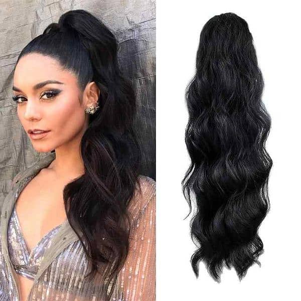 ponytail extention hair claw black only 0