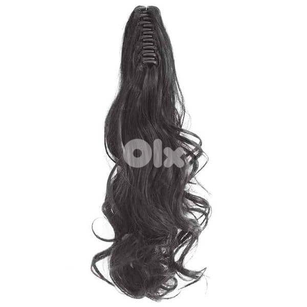 ponytail extention hair claw black only 9
