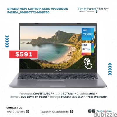 Brand New Laptop Asus Vivobook F415ea
