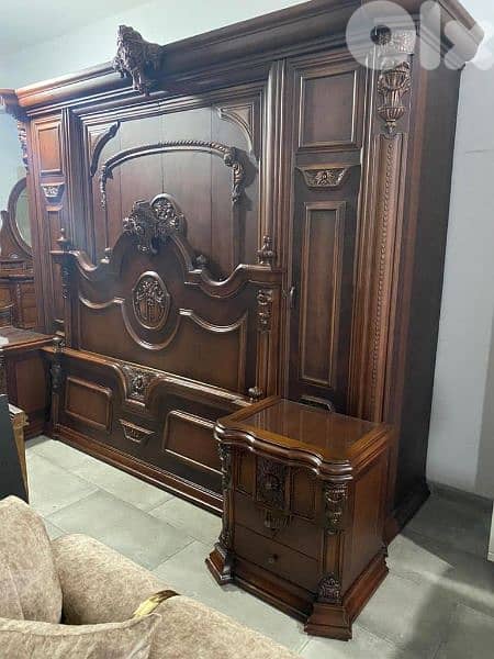 غرفة نوم ملكية صناعة مصريه مستعملة بحالة ممتازة 2