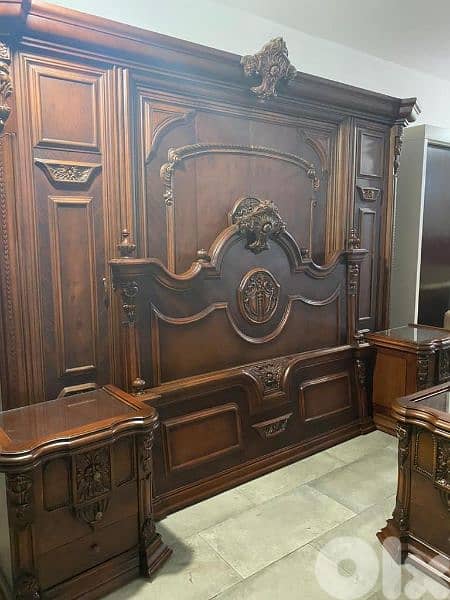 غرفة نوم ملكية صناعة مصريه مستعملة بحالة ممتازة 3