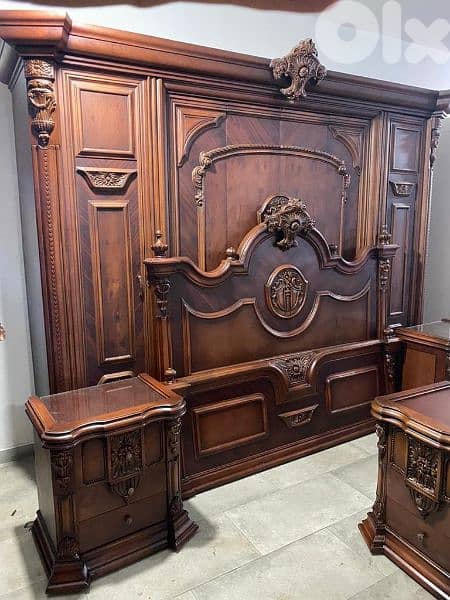 غرفة نوم ملكية صناعة مصريه مستعملة بحالة ممتازة 4