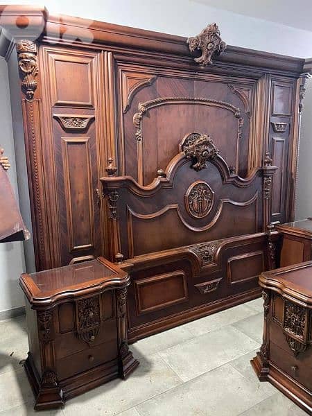 غرفة نوم ملكية صناعة مصريه مستعملة بحالة ممتازة 5