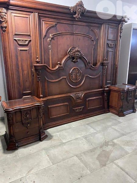 غرفة نوم ملكية صناعة مصريه مستعملة بحالة ممتازة 6