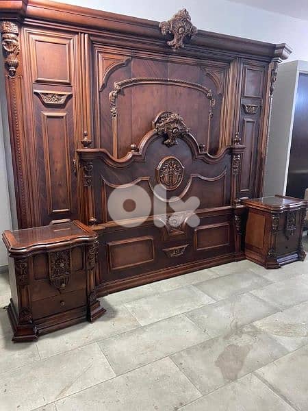 غرفة نوم ملكية صناعة مصريه مستعملة بحالة ممتازة 7