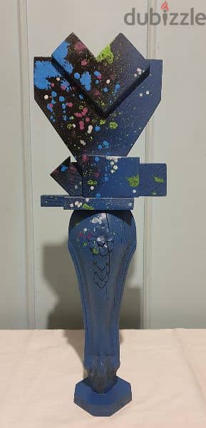 Suprematism wood sculpture