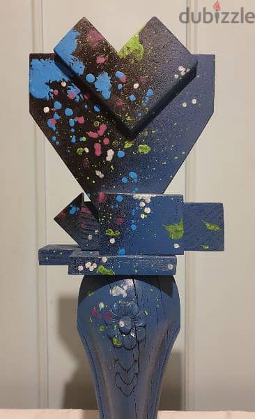 Suprematism wood sculpture 1