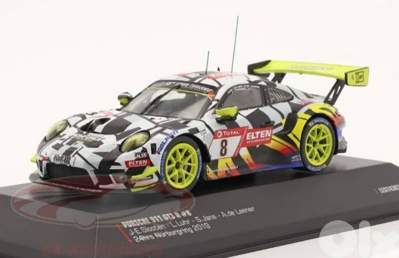Porsche GT3 R (Nurburgring 24h 2019) diecast car model 1;43. 1