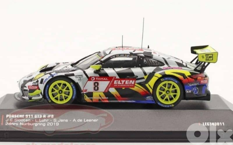 Porsche GT3 R (Nurburgring 24h 2019) diecast car model 1;43. 2