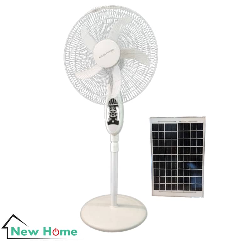 Solar Rechargable Fan 18 inch مروحة تشريج طافة شمسية 0