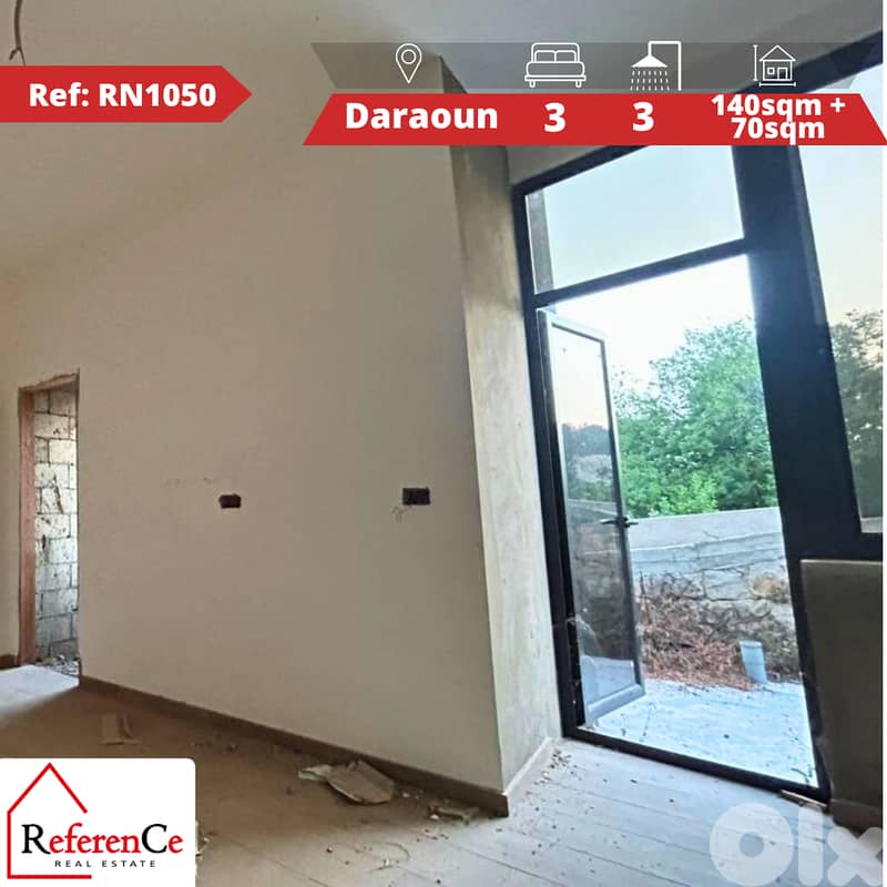 Brand new apartment in Daraoun Harissa  شقة جديدة في درعون حريصا 0