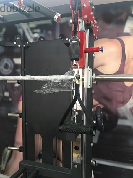 gym in one machine v cable smith squat and bench rack & more 6