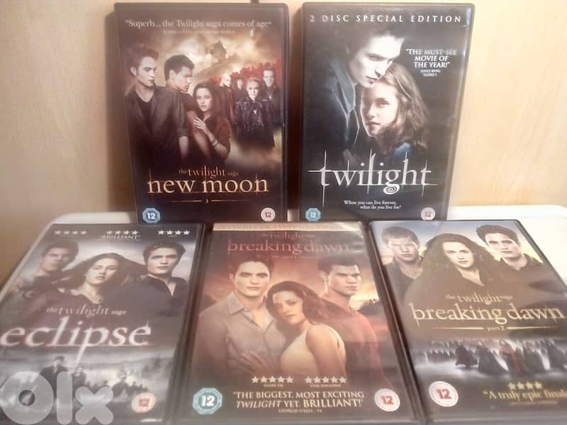 Twilight complete saga 5 original dvds 0