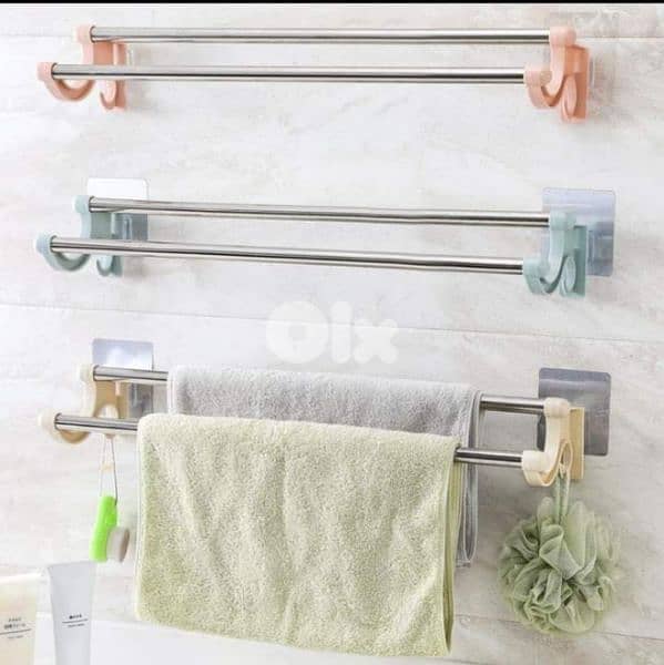 bathroom or kitchen double towels hanger 4