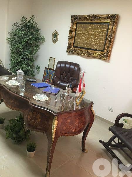 Office Desk & Chair - مكتب فخم مع كرسي جلد 11