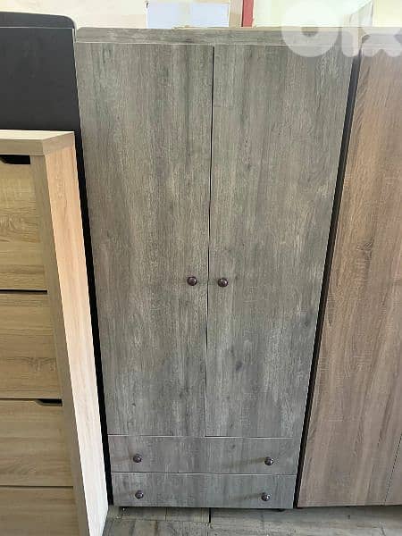 خزانة عرض 80 سم مع تخت مفرد 96 سم 0